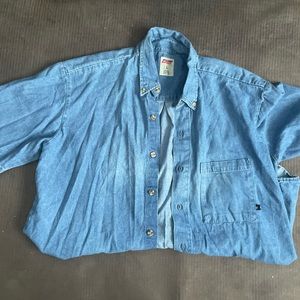 Dickies Denim Short Sleeve Button Up